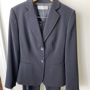 Navy Blue Pinstripe Suit